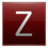 Letter Z red